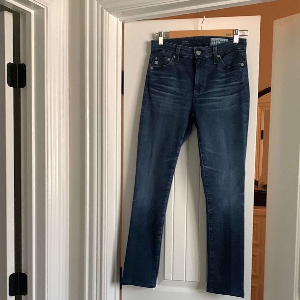 AG “Mari” high rise straight jeans